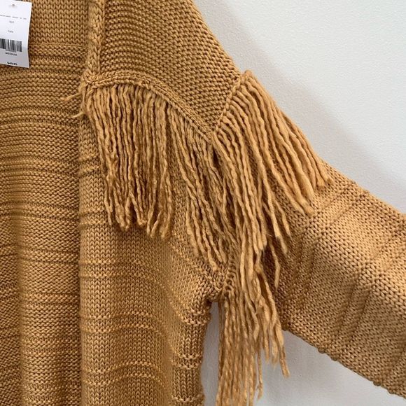 Willow & root Pieced Fringe Fall Cardigan Sweater NWT size medium - Picture 8 of 9